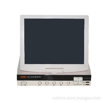 4CH HDMI 10.5‘ LCD dvr system security wireless